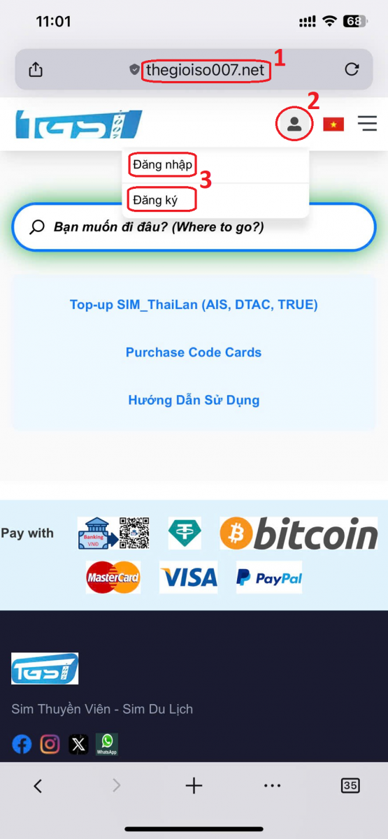 Hướng Dẫn Đăng Ký  - Đăng Nhập Tài Khoản
